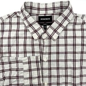 Bonobos Men's Prominent Fit Long Sleeve XXL 2XL Button Down Multicolor Striped‎
